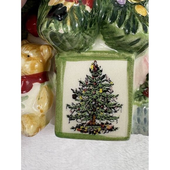 Spode Christmas Tree Handpainted Ceramic Creamer 4.5" Tall - Picture 7 of 14